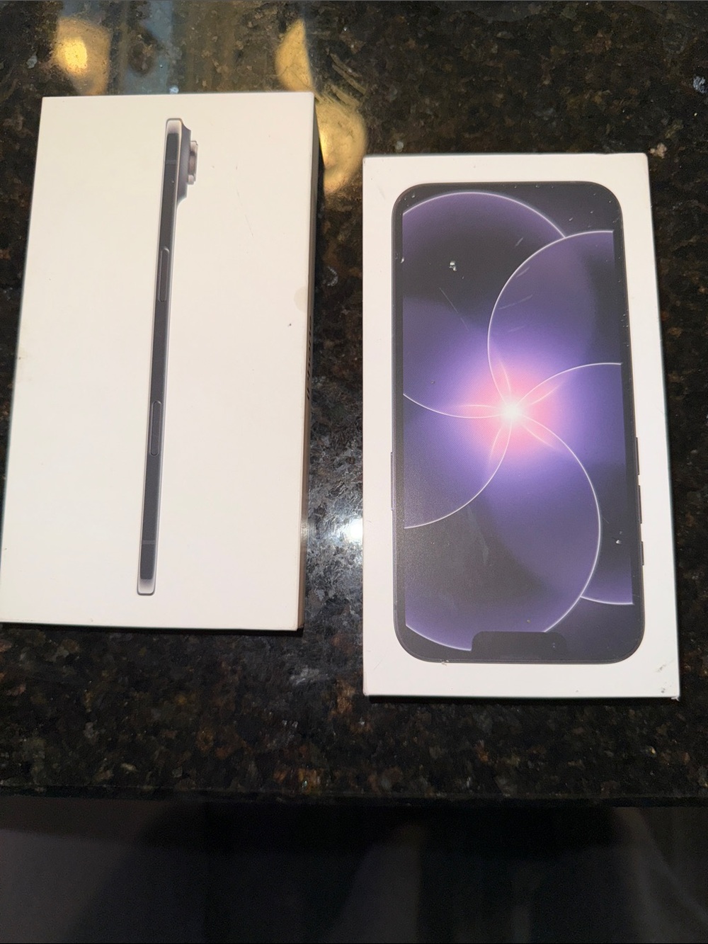 2 empty Iphone boxes box no phone apple iphone